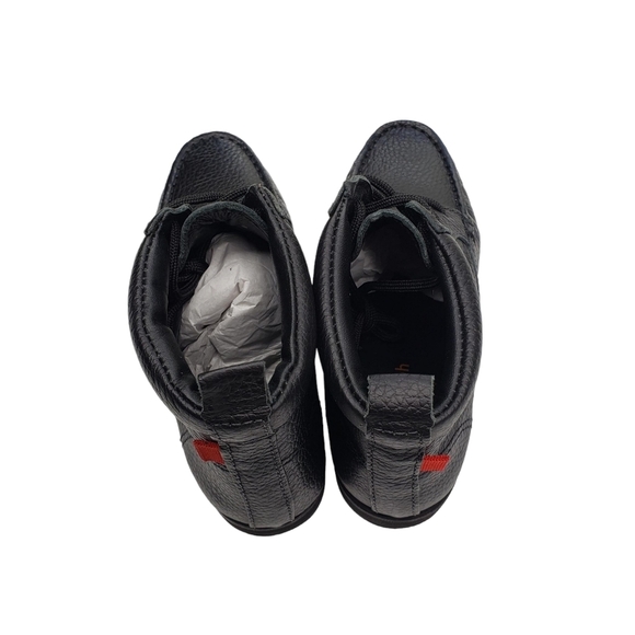 Marc Joseph | NIB Gramercy Black Grainy Leather Preppy High Top Booties Boy's 12 - Picture 7 of 14
